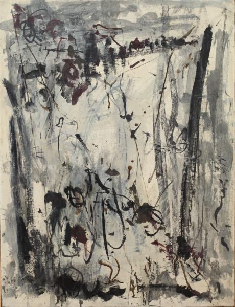 Hans Kaiser, An Hiltrud, 1960, Mischtechnik auf Pappe auf Holz | 105 × 80 cm | Erbengemeinschaft Hans und Hilde Kaiser 