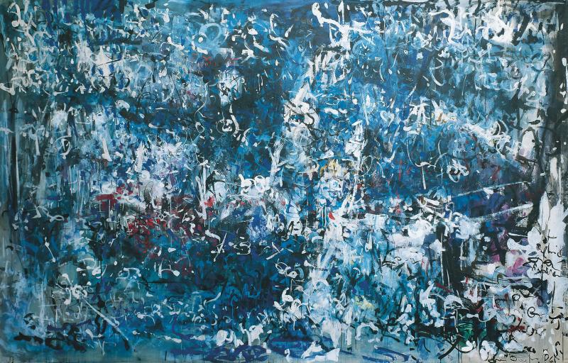 Hans Kaiser, Ibiza 1960, 1961, 1965 und was aus mir wurde, 1965, Öl auf Leinen | 210 × 320 cm | Privatbesitz