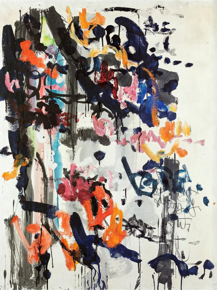 Hans Kaiser, o.T., Mischtechnik auf Pappe auf Holz, 104 × 78,5 cm, Sammlung Hörmann, Bielefeld