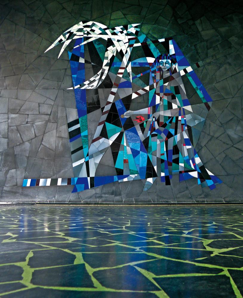 Mosaik im ehemaligen Zollamt Soest, 1956 Hans Kaiser, Mosaik im ehemaligen Zollamt Soest, 1956